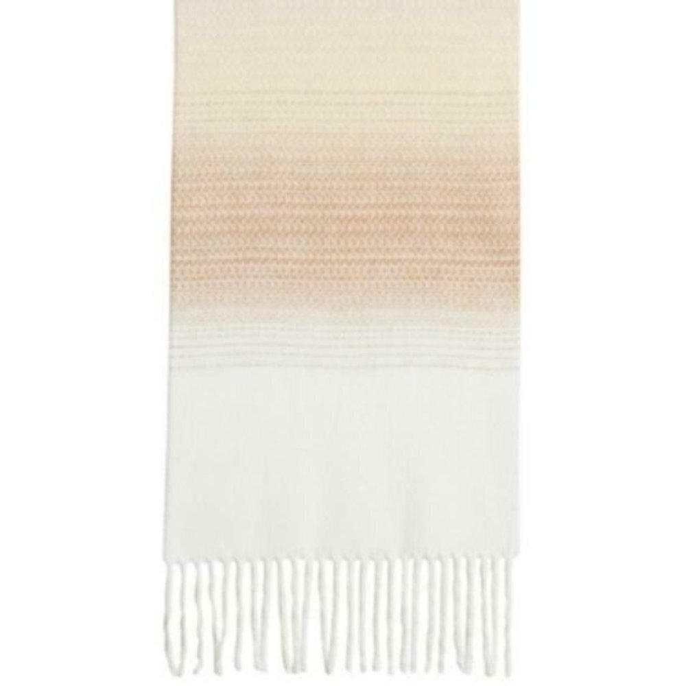 Steve Madden Womens One Size Mid Weight Blended Ombré Muffler‎ Scarf Camel 425